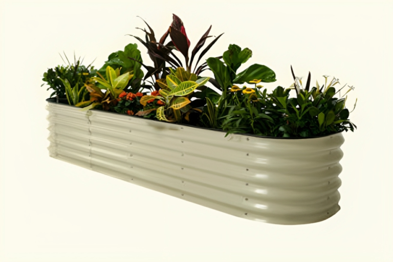 galvanized raised bed planter