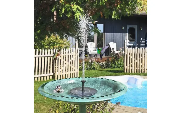 solar powered pond fountain