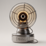 Authentic Federal Q siren replica for Ecto-1 car, detailed view, vintage design.