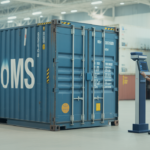 Photorealistic image of an Indian customs official inspecting a shipment container representing efficient customs clearance for AEO certificate holders